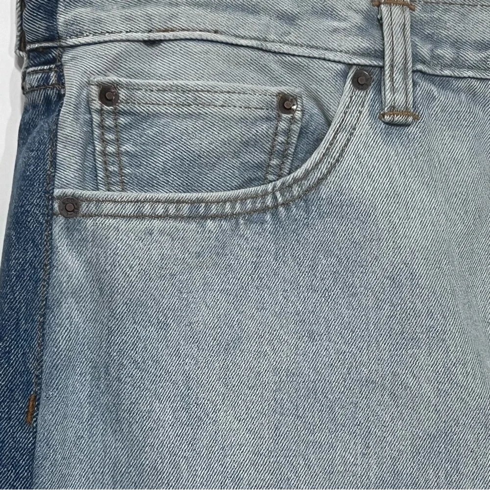 Levis Strong Baggy Skateboarding 2 Tone‎ Split Denim Jeans